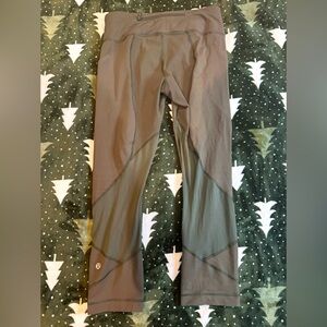 Lululemon fast and free olive green leggings